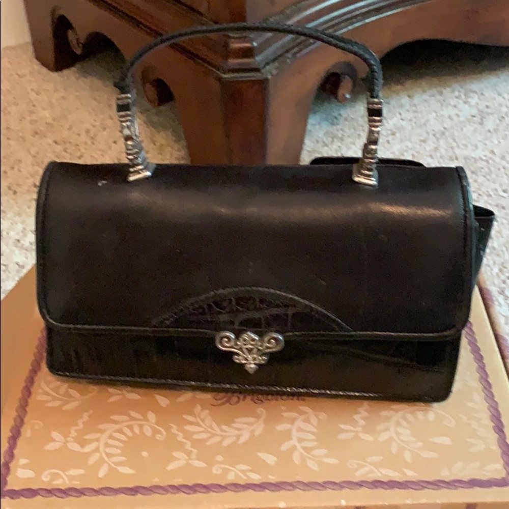 Brighton small “Mavis” black carry purse